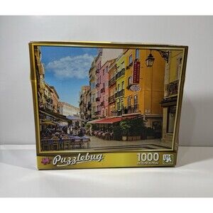 Puzzlebug "Sidewalk Cafes, Baixa Pombalina, Portugal" 18.25" x 23" Jigsaw Puzzle